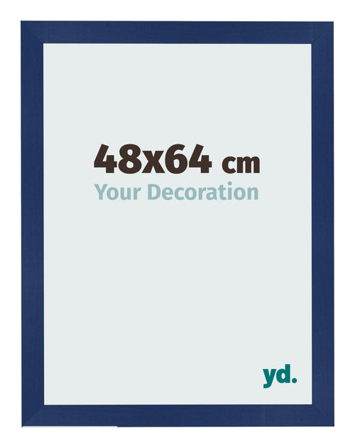 Bilderrahmen 48x64cm Dunkelblau Gewischt MDF Bologna Vorne Messe | Yourdecoration.de