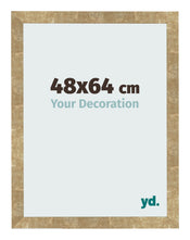 Bilderrahmen 48x64cm Gold Antik MDF Bologna Vorne Messe | Yourdecoration.de