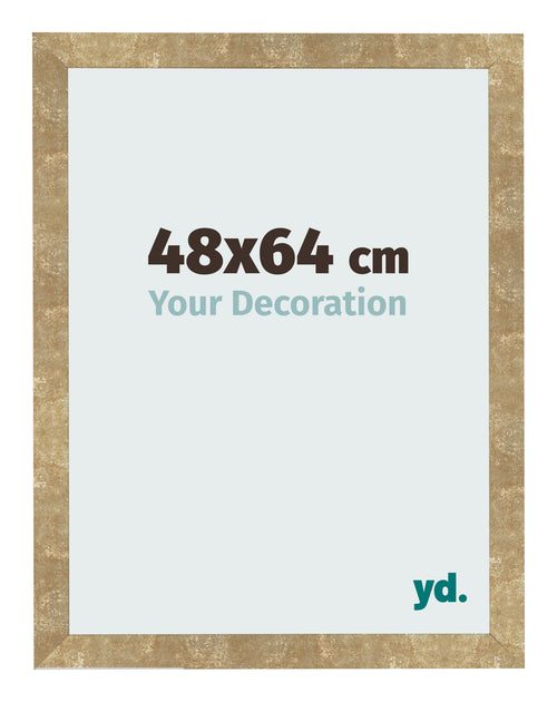 Bilderrahmen 48x64cm Gold Antik MDF Bologna Vorne Messe | Yourdecoration.de