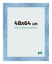 Bilderrahmen 48x64cm Hellblau Gewischt MDF Pisa Vorne Messe | Yourdecoration.de