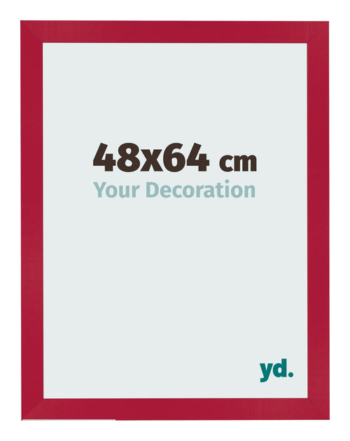 Bilderrahmen 48x64cm Rot MDF Bologna Vorne Messe | Yourdecoration.de