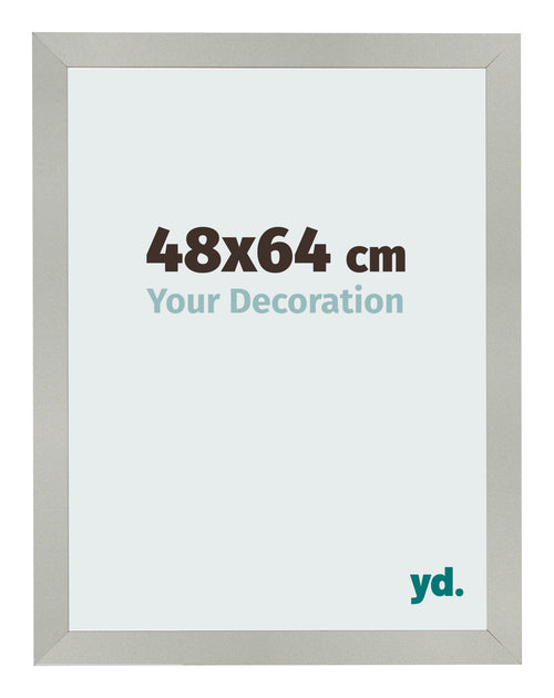 Bilderrahmen 48x64cm Silber Matt MDF Bologna Vorne Messe | Yourdecoration.de
