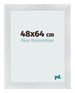 Bilderrahmen 48x64cm Silber Schwarz Gewischt MDF Pisa Vorne Messe | Yourdecoration.de