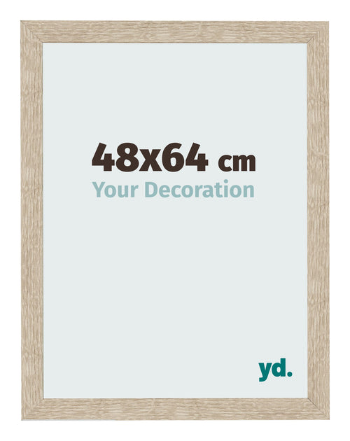 Bilderrahmen 48x64cm Sonoma Eiche MDF Bologna Vorne Messe | Yourdecoration.de