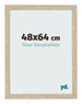 Bilderrahmen 48x64cm Sonoma Eiche MDF Bologna Vorne Messe | Yourdecoration.de