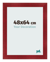 Bilderrahmen 48x64cm Weinrot Gewischt MDF Pisa Vorne Messe | Yourdecoration.de