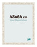 Bilderrahmen 48x64cm Weiß Vintage MDF Bologna Vorne Messe | Yourdecoration.de