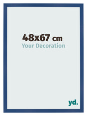 Bilderrahmen 48x67 cm Dunkelblau MDF Bologna Vorne Messe | Yourdecoration.de