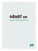 Bilderrahmen 48x67 cm Weiss Hochglanz MDF Bologna Vorne Messe | Yourdecoration.de
