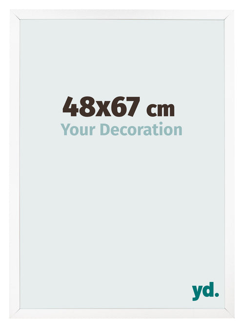 Bilderrahmen 48x67 cm Weiss Matt MDF Bologna Vorne Messe | Yourdecoration.de