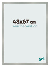 Bilderrahmen 48x67cm Aluminium Gebürstet MDF Bologna Vorne Messe | Yourdecoration.de