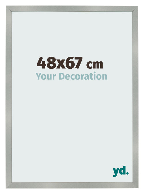 Bilderrahmen 48x67cm Aluminium Gebürstet MDF Bologna Vorne Messe | Yourdecoration.de