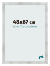 Bilderrahmen 48x67cm Aluminium Gebürstet MDF Pisa Vorne Messe | Yourdecoration.de