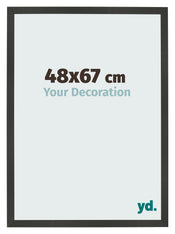 Bilderrahmen 48x67cm Antrazit MDF Bologna Vorne Messe | Yourdecoration.de