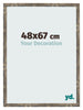 Bilderrahmen 48x67cm Blau Gold Meliert MDF Bologna Vorne Messe | Yourdecoration.de