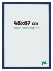 Bilderrahmen 48x67cm Dunkelblau Gewischt MDF Bologna Vorne Messe | Yourdecoration.de