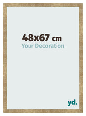 Bilderrahmen 48x67cm Gold Antik MDF Bologna Vorne Messe | Yourdecoration.de
