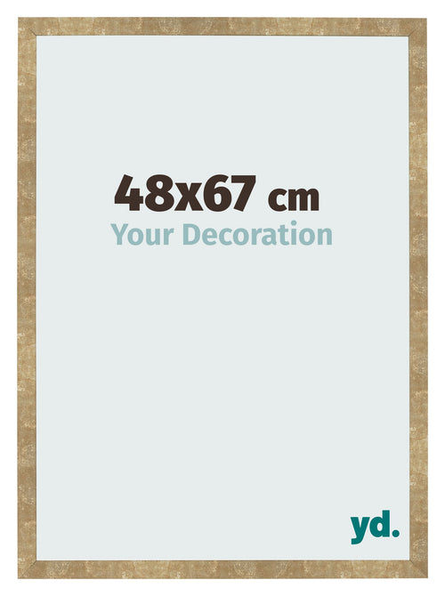 Bilderrahmen 48x67cm Gold Antik MDF Bologna Vorne Messe | Yourdecoration.de