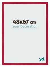Bilderrahmen 48x67cm Rot MDF Bologna Vorne Messe | Yourdecoration.de