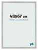 Bilderrahmen 48x67cm Silber Matt MDF Bologna Vorne Messe | Yourdecoration.de