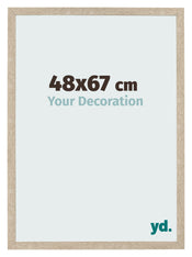 Bilderrahmen 48x67cm Sonoma Eiche MDF Bologna Vorne Messe | Yourdecoration.de