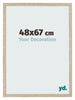 Bilderrahmen 48x67cm Sonoma Eiche MDF Bologna Vorne Messe | Yourdecoration.de