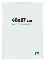 Bilderrahmen 48x67cm Weiß Vintage MDF Pisa Vorne Messe | Yourdecoration.de