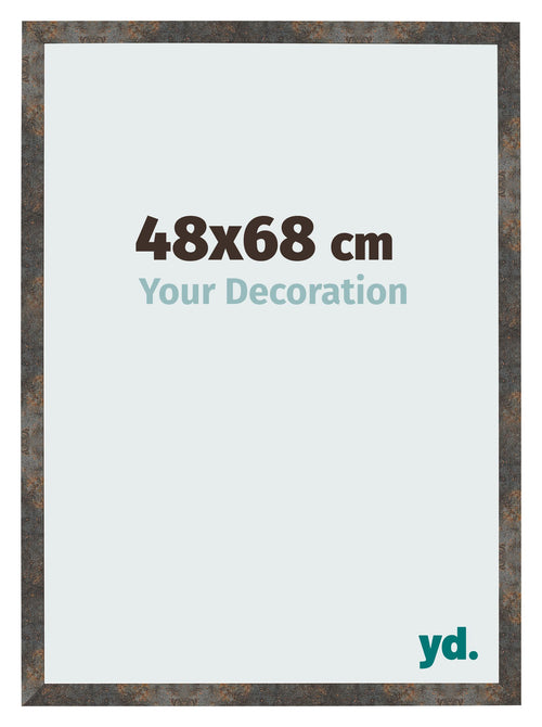 Bilderrahmen 48x68 cm Oxidiertes Metall MDF Bologna Vorne Messe | Yourdecoration.de