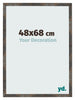 Bilderrahmen 48x68 cm Oxidiertes Metall MDF Bologna Vorne Messe | Yourdecoration.de