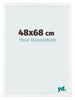 Bilderrahmen 48x68 cm Weiss Hochglanz MDF Bologna Vorne Messe | Yourdecoration.de