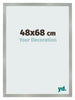 Bilderrahmen 48x68cm Aluminium Gebürstet MDF Bologna Vorne Messe | Yourdecoration.de