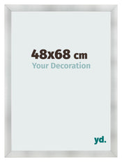 Bilderrahmen 48x68cm Aluminium Gebürstet MDF Pisa Vorne Messe | Yourdecoration.de