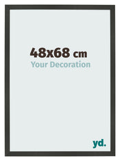 Bilderrahmen 48x68cm Antrazit MDF Bologna Vorne Messe | Yourdecoration.de