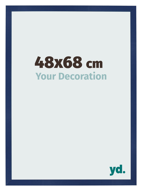 Bilderrahmen 48x68cm Dunkelblau Gewischt MDF Bologna Vorne Messe | Yourdecoration.de