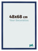 Bilderrahmen 48x68cm Dunkelblau Gewischt MDF Bologna Vorne Messe | Yourdecoration.de