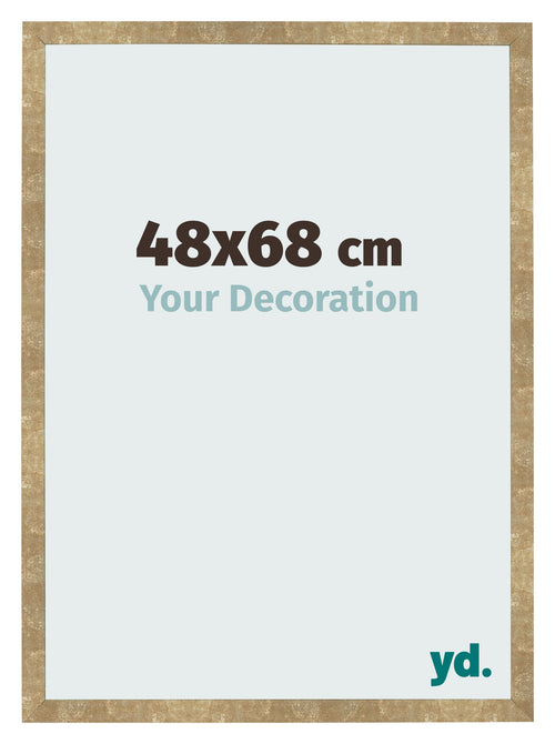Bilderrahmen 48x68cm Gold Antik MDF Bologna Vorne Messe | Yourdecoration.de