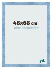 Bilderrahmen 48x68cm Hellblau Gewischt MDF Pisa Vorne Messe | Yourdecoration.de
