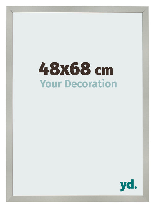 Bilderrahmen 48x68cm Silber Matt MDF Bologna Vorne Messe | Yourdecoration.de