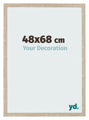 Bilderrahmen 48x68cm Sonoma Eiche MDF Bologna Vorne Messe | Yourdecoration.de