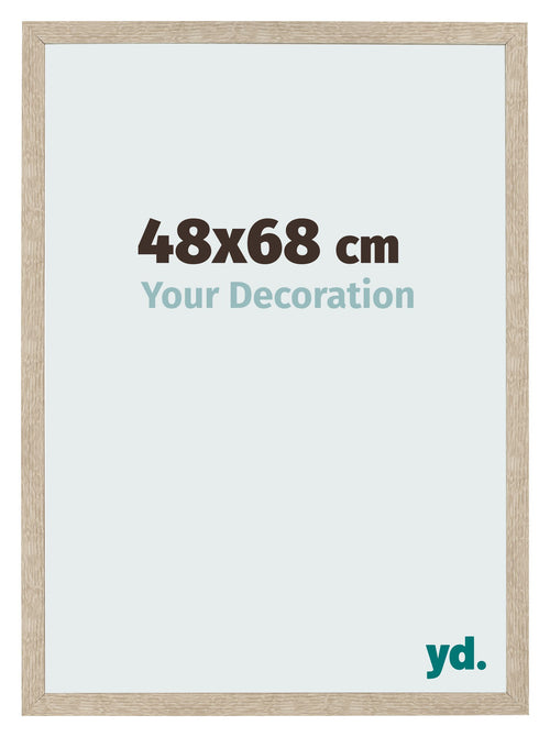 Bilderrahmen 48x68cm Sonoma Eiche MDF Bologna Vorne Messe | Yourdecoration.de