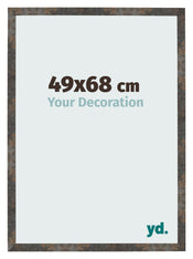 Bilderrahmen 49x68 cm Oxidiertes Metall MDF Bologna Vorne Messe | Yourdecoration.de