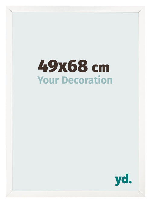 Bilderrahmen 49x68 cm Weiss Hochglanz MDF Bologna Vorne Messe | Yourdecoration.de
