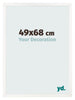 Bilderrahmen 49x68 cm Weiss Hochglanz MDF Bologna Vorne Messe | Yourdecoration.de