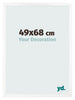 Bilderrahmen 49x68 cm Weiss Matt MDF Bologna Vorne Messe | Yourdecoration.de