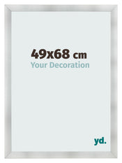 Bilderrahmen 49x68cm Aluminium Gebürstet MDF Pisa Vorne Messe | Yourdecoration.de