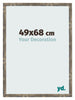 Bilderrahmen 49x68cm Blau Gold Meliert MDF Bologna Vorne Messe | Yourdecoration.de