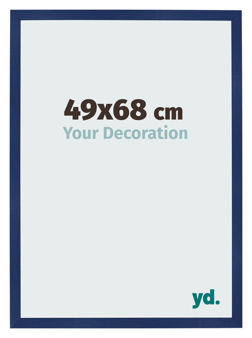 Bilderrahmen 49x68cm Dunkelblau Gewischt MDF Bologna Vorne Messe | Yourdecoration.de