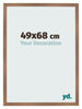 Bilderrahmen 49x68cm Kupfer Dekor MDF Bologna Vorne Messe | Yourdecoration.de