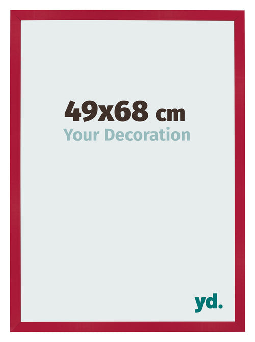 Bilderrahmen 49x68cm Rot MDF Bologna Vorne Messe | Yourdecoration.de