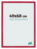 Bilderrahmen 49x68cm Rot MDF Bologna Vorne Messe | Yourdecoration.de